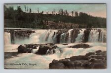 OR-Oregon, Willamette Falls, Antique, Vintage c1910 Souvenir Postcard picture
