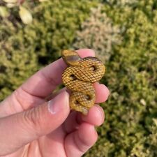 Glitter tiger eye animal snake sculptures for children and ladies crystal gifts picture