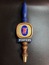 Foster’s Beer Tap Handle Vintage 13” Wood Blue Australia Rare picture