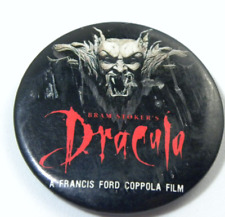 Vintage Dracula Movie Button Pin Bram Stoker Advertising Promotion picture