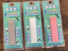 Lot of 3 PEZ Lighter No Feet Classic Candy Peppermint Dispensers Japan NOS Card picture