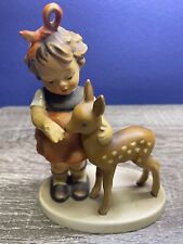 Hummel Goebel Friends #136/1 Girl Deer Figurine VGC 5”x3.75”x2” 1947 picture