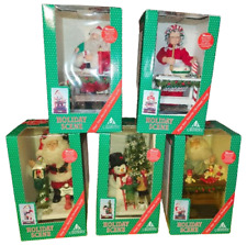 Lot of 5  Holiday Creations, Musical Holiday Scene, New in Box. 030824 picture