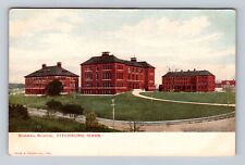 Fitchburg MA-Massachusetts, Normal School, Antique, Vintage Souvenir Postcard picture