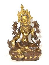 Handmade Green Tara Statue By Lost Wax Process picture