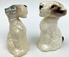 Vintage Dogs Puppies Airedale Terriers Salt and Pepper Shakers  picture