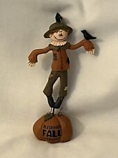 B. Lloyd 2014 Pumpkin Scarecrow Figurine  Resin Primitive Folk Art - BLESSINGS picture