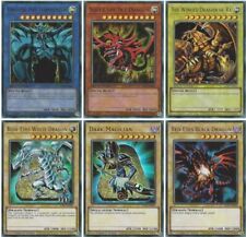 6 Cards Ultra LC01: Egyptian God Cards, Blue-Eyes, Dark Magician & Red-Eyes picture
