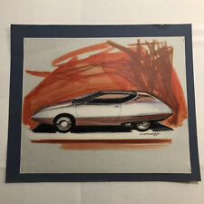 Styling Concept Automobile Illustration Art Drawing Sketch Vintage Nottrodt 1968 picture