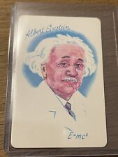 AUTHENTIC VINTAGE ALBERT EINSTEIN E = mc^2 Theory of Relativity Card RARE CARD picture