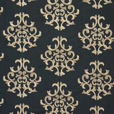 Schumacher Ottman Inspired Fabric- Byron Embroidered Wool Charcoal 2.60 yd 66830 picture