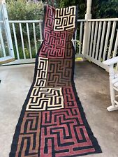genuine 12 feet African (Congo) Kuba Raffia cloth fabric, natural woven handmade picture
