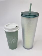 Starbucks 2021 50th Anniversay Mermaid Tail Iridescent / Reusable Cup Tumbler NW picture