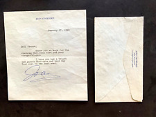 JOAN CRAWFORD LETTER WITH ENVELOPE autograph signed  picture