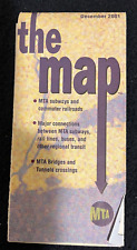 DEC. 2001 THE MAP - NYC SUBWAY BUS  COMMUTER RAILROADS - POST 9/11 UPDATES picture