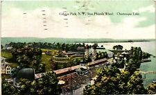 Vintage Postcard- Chautauqua Lake, Celeron Park, NY Posted 1910s picture