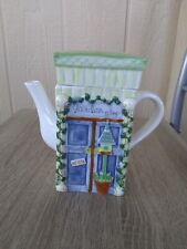 Ceramic Garden Shop Teapot 7” X 7” Adorable Excellent Condition picture