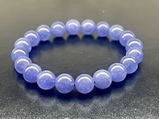 Natural Tanzania Tanzanite Blue Zoisite Gemstone Beads Bracelet 9.8mm picture