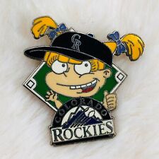 Vtg 2000 Colorado Rockies Rugrats MLB Baseball Lapel Pin w/ Angelica Pickles picture