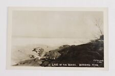 Lake of the Woods Warroad Minnesota RPPC Postcard Beach Water EJ Holland picture