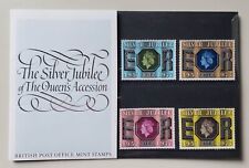 1977 Queen Elizabeth II Silver Jubilee British Post Office 4 Stamp Set MINT/NEW picture