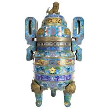 19C CHINESE CLOISONNE TRIPOD CENSER        picture