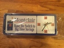 Vintage Advertising Montclair Cigarettes Wall/Shelf Clock, w/ Stand picture