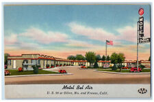 c1950's Motel Bel Air Fresno California CA Unposted Vintage Postcard picture