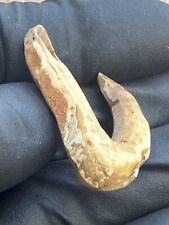 Tomachee Artifacts 👣 ESKIMO INUITS RARE ANTLER FISH HOOK BERING SEA ALASKA🔥 picture