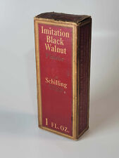 Vintage Schilling Imitation Black Walnut Flavoring Bottle and Box picture