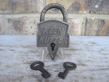 Original Vintage E.C. Simmons Keen Kutter Antique Padlock Lock w/ Keys Working picture