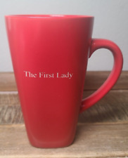 NWOT Nancy Reagan First Lady Red Ceramic Mug w Etched Quote picture