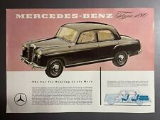 1954-1957 Mercedes Benz Type 180 Sedan Showroom Advertising Sales Sheet RARE picture
