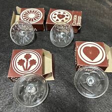 Vintage Vienna Glass COOKIE STAMPS Alfrede Knobler and Company Set Of 4 picture