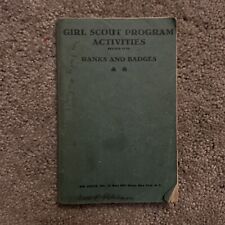 Vintage 1938 Girl Scout Program Activities Book - Ranks & Badges-illustrated picture