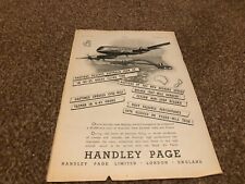 FRAMED ADVERT 11X8 HANDLEY PAGE LIMITED HASTINGS picture