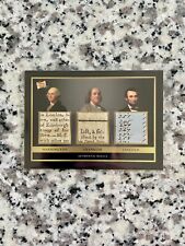 2024 Pieces Of The Past - Lincoln/Washington/Franklin - Triple Authentic Relic picture