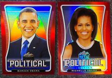 Barack & Michelle Obama RED Rainbow Prisms ONLY 3 MADE Leaf Metal Politics 2020 picture