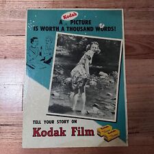 RARE VINTAGE KODAK CAMERA FILM CARDBOARD POINT OF SALE ADVERTISING SIGN picture