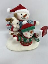 2020 Hallmark Singing Snowman Animated Plush Cozy Christmas Selfie Decor picture