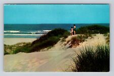 Weekapaug RI-Rhode Island, General Greeting, Sand Dunes & Ocean Vintage Postcard picture