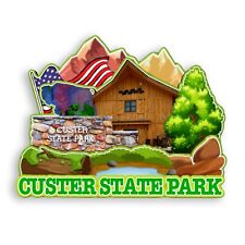 Custer State Park South Dakota USA Refrigerator magnet 3D travel souvenirs wood picture