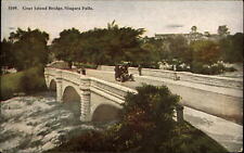 Goat Island Bridge Niagara Falls New York antique car HH Tammen Publ~mailed 1919 picture