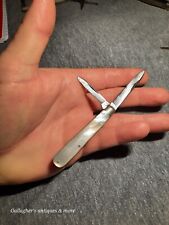 A.  Antique Ulster Knife Co. Miniature Mother Of Pearl pocket knife  picture