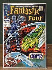 Fantastic Four #74 Raw Grade 8.0 (VF), Silver Surfer Appears GALACTUS Marvel 68 picture