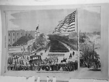 President Lincoln's Funeral Procession in Washington Harper's Weekly May 6, 1865 picture
