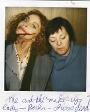 VINTAGE POLAROID PHOTO BLOODY MAKE UP CUT FACE ODDITY ABSTRACT STILL LIFE picture