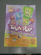 Toon Pop Candy Nickelodeon Spongebob Jimmy Print Ad 2004 8x11 Wall Art Decor  picture