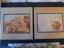Pair Charles Collins, Southwestern Art Tiles, picture