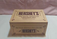 Vtg Hershey's The Great American Chocolate Bar Hershey PA Advertising Wood Box  picture
